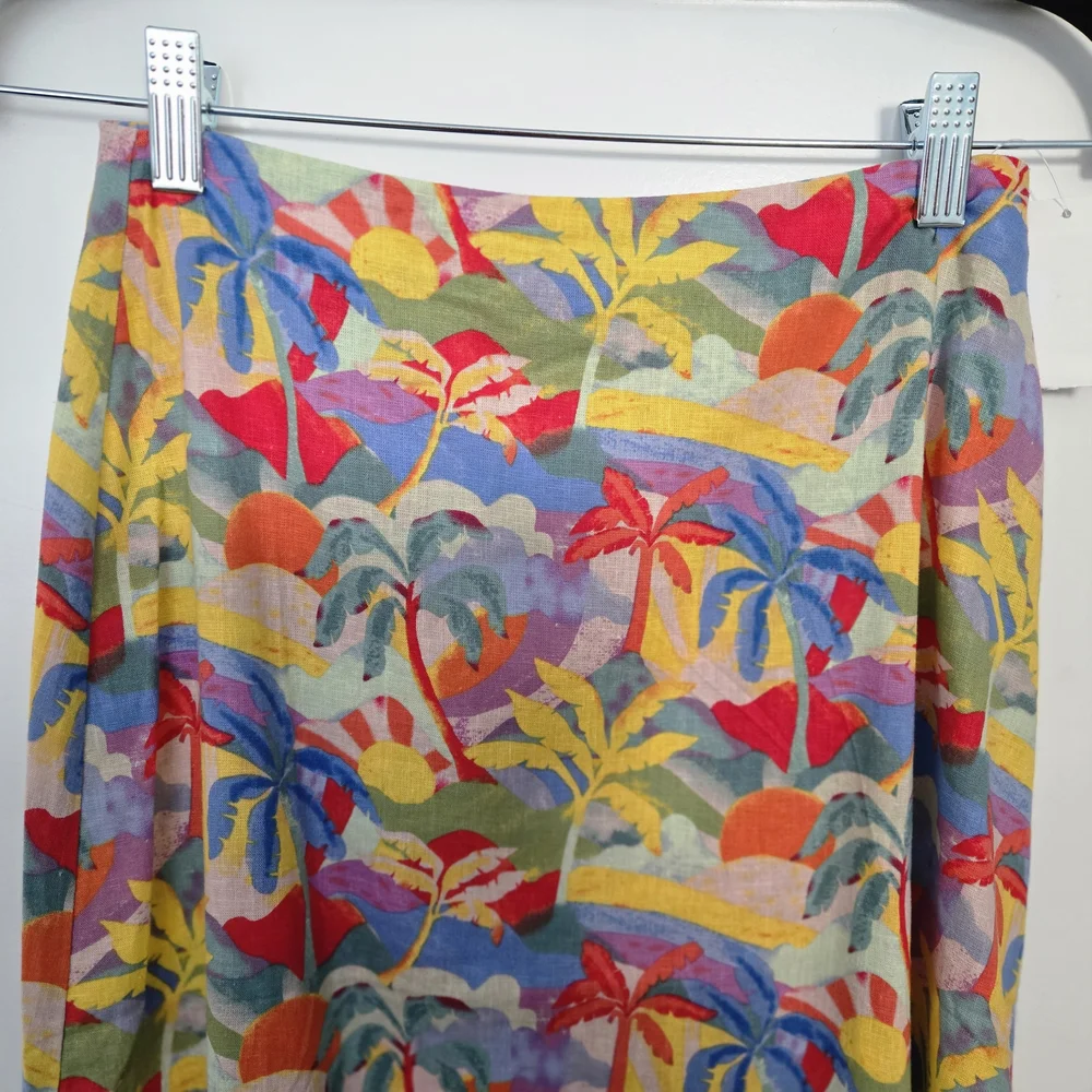 NWT Marine Layer Size 2 Multicolor Tropical Maxi Skirt